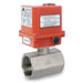 EL-83HP, 1 Piece Electric Automation Ball Valves 110 VAC, Reduced Bore , 1000 psi, Screwed End 
